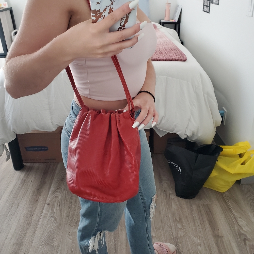Bottega Veneta Vibrant Red Shoulder Bag